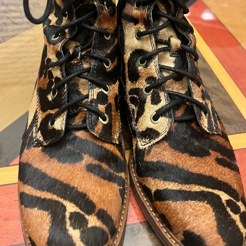 Louise et Cie Animal Print Ankle Boots